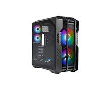 Cooler Master HAF 700 Caja PC - Full-Tower, Admite E-ATX, 5 Ventiladores Preinstalados, Soporte de Radiador Giratorio, Refrigeración High-Airflow, Panel Lateral TG, Diseño Tool-Free, Controlador ARGB