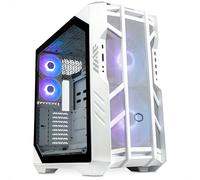 Cooler Master HAF 700 White Caja PC - Full-Tower, Admite E-ATX, 5 Ventiladores Instalados, Soporte Radiador Giratorio, Refrigeración High-Airflow, Panel Lateral TG, Diseño Tool-Free, Controlador ARGB