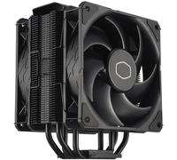 Cooler Master Hyper 212 Black X Duo Disipador de CPU - 2 Ventiladores SickleFlow Edge 120, Acabado de Aluminio, 4 Tubos de Calor de Contacto Directo Continuo, Admite LGA 1200/1700 y AM4/AM5 - Negro