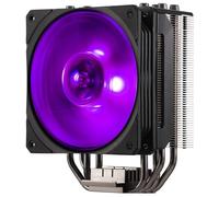 Cooler Master Hyper 212 RGB Black Edition Disipador CPU c/Soporte LGA1700 - 4 Heat Pipes Contacto Directo Continuo c/Aletas, Ventilador RGB SF120R, Configuración Push-Pull Fan Opcional - Negro RGB
