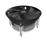 Cooler Master i70 - Enfriador de aire de CPU de perfil bajo, ventilador de 120 PWM aletas de aluminio negro anodizado, base de inserción de cobre, 70 mm de alto, soporte de CPU TDP de 95 W para