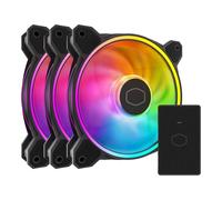 Cooler Master Master - Ventilador de doble bucle LED, serie MasterFan MF120 Halo² 3 en 1 [ MFL-B2DN-213P2-R2]