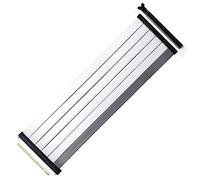 Cooler Master MasterAccessory Riser Cable PCIe 4.0 x16 300 mm V2 - Cable de TPE Ultra Flexible con Blindaje emi, Ranuras PCI Reforzadas, Conectores de Pin de Oro, Carcasa Protectora de ABS - Blanco