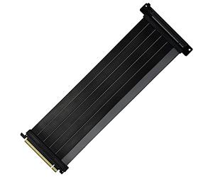 Cooler Master MasterAccessory Riser Cable PCIe 4.0 x16 300 mm V2 - Cable de TPE Ultra Flexible con Blindaje emi, Ranuras PCI Reforzadas, Conectores de Pin de Oro, Carcasa Protectora de ABS - Negro