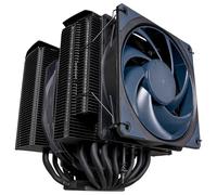 Cooler Master MasterAir MA824 Stealth Disipador de CPU - Heatsink Dual, Ventiladores Push Pull Mobius 135 y 120, 8 Heat Pipes Compuesto Superconductor, Espacio para RAM, Compatible Sockets Intel y AMD