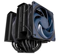 Cooler Master MasterAir MA824 Stealth Disipador de CPU - Heatsink Dual, Ventiladores Push Pull Mobius 135 y 120, 8 Heat Pipes Compuesto Superconductor, Espacio para RAM, Compatible Sockets Intel y AMD