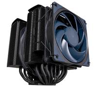 Cooler Master MasterAir MA824 Stealth - Enfriador de aire de CPU de doble torre, 8 tubos de calor, ventiladores duales Mobius 120|130 mm, base de cobre niquelado, soportes AMD Ryzen AM5/AM4, Intel LGA