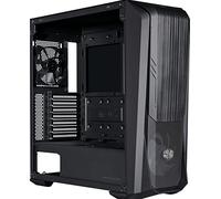 Cooler Master MasterBox 500 Caja PC - Media Torre, Frente FineMesh & Ventilador ARGB 120mm, Top Extraíble y Lateral de Vidrio Templado, Refrigeración y Capacidad Versátiles, Ventilador Trasero 120mm