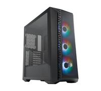 Cooler Master MasterBox 520 Mesh Caja PC - Media Torre ATX con 3 Ventiladores Preinstalados, Múltiples Configuraciones de Flujo de Aire, Paneles Frontal Mallado y Lateral TG, Controlador ARGB - Negro