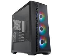 Cooler Master MasterBox 520 Mesh Caja PC - Media Torre ATX con 3 Ventiladores Preinstalados, Múltiples Configuraciones de Flujo de Aire, Paneles Frontal Mallado y Lateral TG, Controlador ARGB - Negro