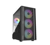 Cooler Master MasterBox 600 Caja PC E-ATX Mediatorre - Lista para Placa Base Conexión Oculta & Radiador 420mm, Ventiladores ARGB PWM Integrados 3x140mm & 1x120mm, Vidrio Templado, USB3.2 Gen2x2 Tipo-C