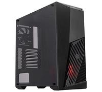 Cooler Master MasterBox K501L - Caja Ordenador PC ATX con Ventilación Angulada, Iluminación LED en Rojo, Panel Lateral Transparente, Configuraciones Flujo de Aire Flexibles