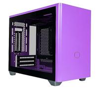 Cooler Master MasterBox NR200P Caja Ordenador Mini ITX, Panel Lateral Cristal Templado, Opciones de Enfriamiento óptimos, Exposición GPU Vertical, Accesibilidad 360 Grados Sin Herramientas, Morado