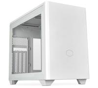 Cooler Master MasterBox NR200P V2 White Caja de PC Mini ITX - Panel Lateral de Vidrio, Diseño GPU Vertical, Cable Riser PCIe 4.0 x16, Acceso 360 Grados, Ventilador PWM 120mm, USB 3.2 Gen 2x2 Tipo-C