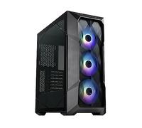 Cooler Master MasterBox TD500 Mesh V2 - Caja PC Mid-Tower E-ATX, Malla Poligonal, 3x120mm Ventiladores ARGB Preinstalados, Panel Superior Extraíble, Panel Lateral Vidrio Templado, USB C 10Gbps, Negro