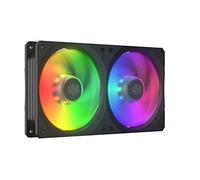 Cooler Master Masterfan SF240R ARGB, Ventilador PWM RGB Direccionable de 240 mm, Rodamiento de Ranuras, Diseño de Bastidor Integrado 2 en 1, Aspas del Ventilador Estáticas, Óptimo Manejo de los Cables