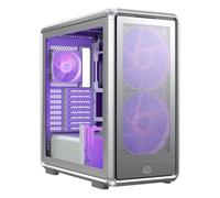 Cooler Master Masterframe 600 Mesh Silver ARGB Case | Freeform 2.0 Plataforma modular ATX Mid-Tower Case | Soporte hasta RTX 5090 | Soporte AIO de 420 mm | Conector tipo C | Marco de aluminio