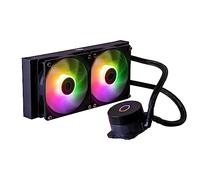 Cooler Master MasterLiquid 240L Core ARGB Refrigeración Líquida para CPU - Bomba de Doble Cámara Gen S, Radiador y Ventiladores 120mm ARGB, Brackets LGA 1700 y AM5 - Negro