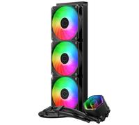Cooler Master MasterLiquid 360 Core II Refrigeración Líquida - Sistema AIO 360 mm (TDP Máx 280W), Bomba Doble Cámara GR9, Ventiladores ARGB Gen 2 Mejorados, Kits AMD e Intel de Montaje Rápido, Negro