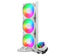 Cooler Master MasterLiquid 360 Core II Refrigeración Líquida - Sistema AIO 360 mm (TDP Máx 280W), Bomba Doble Cámara GR9, Ventiladores ARGB Gen 2 Mejorados, Kits AMD e Intel de Montaje Rápido, Blanco