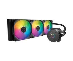 Cooler Master MasterLiquid 360L Core 360mm Enfriador líquido AIO de bucle cerrado, ARGB Sync, bomba de placa fría Gen S, PWM de 120 mm, CryoFuze 14W/mK, AMD Ryzen AM5/AM4, Intel LGA1700/1200