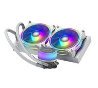 Cooler Master MasterLiquid ML240 Illusion Refrigeración Líquida AIO para CPU - Edición Blanca - 2 Ventiladores ARGB Halo 120mm, Radiador 240mm, Controlador ARGB Incluido - Compatible con AMD & Intel