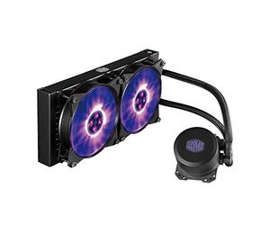Cooler Master MasterLiquid ML240L RGB Refrigeración a Liquido CPU - Efectos de Iluminación Personalizados, Bomba de Disipación Dual y Doble Ventilador de Aire de 120 mm