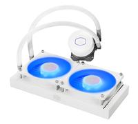 Cooler Master MasterLiquid ML240L V2 RGB White Edition Refrigeración Líquida para CPU - Efectos de Iluminación más Brillantes, Bomba 3ª Gen, Radiador y Doble Ventilador SickleFlow RGB 120mm - Blanco