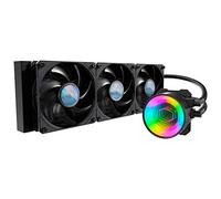 Cooler Master MasterLiquid ML360 Mirror ARGB Close-Loop AIO - Enfriador líquido de CPU, bomba ARGB espejo, radiador 360, triple SickleFlow de 120 mm, bomba de doble cámara de 3ª generación para AMD