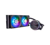 Cooler Master MasterLiquid PL240 Flux - Sistema de Refrigeración Líquida AIO para CPU, 2 Ventiladores 120mm, Radiador 240mm, Admite AMD e Intel