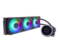 Cooler Master MasterLiquid PL360 FLUX Enfriador líquido AIO de CPU de bucle cerrado, bomba de bucle dual Gen2 ARGB, radiador de 360 mm, ventiladores PL-Flux 120 PWM, AMD Ryzen AM5/AM4, Intel