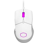 Cooler Master MM310 RGB Ratón Gaming con Cable Ultraligero 50g - NVIDIA Reflex, Sensor Óptico PAW3327 12000 DPI, 5 Botones Programables, Patas PTFE Deslizante, MasterPlus+ (PC),Forma Simétrica, Blanco
