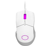 Cooler Master MM310 RGB Ratón Gaming con Cable Ultraligero 50g - NVIDIA Reflex, Sensor Óptico PAW3327 12000 DPI, 5 Botones Programables, Patas PTFE Deslizante, MasterPlus+ (PC),Forma Simétrica, Blanco