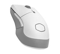 Cooler Master MM311 - Ratón inalámbrico para juegos blanco, ajustable de 10.000 DPI, agarre de garra, inalámbrico de 2.4 GHz, sensor óptico PixArt, pies de PTFE, iluminación RGB (MM-311-WWOW1)