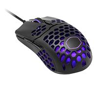 Cooler Master MM711 RGB-LED Lightweight 60g Wired Gaming Mouse - 16000 DPI Optical Sensor, 20 Million Click Omron Switches, Smooth Glide PTFE Feet, and Ambidextrous Honeycomb Shell - Matte Black