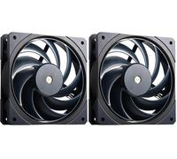 Cooler Master Mobius 120 OC Ventilador de Caja - Ring Blade Design (PWM), Switch para Velocidad, Antivibración, Rodamiento Bola Dual, Hub Motor Metal (máx 88,1 CFM, 4,75 mmH2O, 39,3 dBA), Azul y Negro