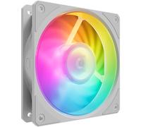 Cooler Master Mobius 120P ARGB Ventilador para Radiador White Edition - Ring Blade Design (PWM), Rodamiento Dinámico de Bucle (máx. 75,2 CFM, 3,63 mmH2O, 30 dBA), Marco Biselado Air-Focus, Gen2 ARGB