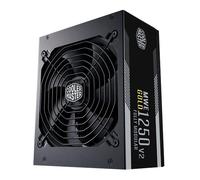 Cooler Master MWE Gold 1250 V2 ATX 3.0 Fuente de Alimentación Modular (Enchufe UE) - Soporte ATX 3.0, 80 PLUS Gold 1250W, Cables Planos, Ventilador FDB 140mm, Alto Umbral Temperatura, 10 Años Garantía