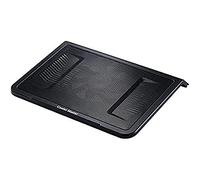 Cooler Master NotePal L1 Base de Refrigeración para Portátil - Diseño Liviano & Ergonómico, Ventilador Silencioso 160mm, Placa de Metal Perforada, Extensor Puerto USB, Compatible c/Notebooks hasta 17”