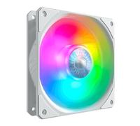 Cooler Master SickleFlow 120 V2 ARGB White Edition, Controlador incluido, cuchillas translúcidas de balance de aire, 62 CFM, 2.5 mm H2O, 8 a 27 dBA, ARGB, 3 en 1 ARGB LED