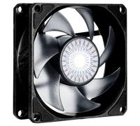 Cooler Master SickleFlow 80 V2 Ventilador de marco cuadrado negro con diseño de hoja curva de equilibrio de aire, rodamiento sellado, control PWM para carcasa de computadora y enfriadores de aire