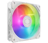 Cooler Master SickleFlow Edge 120 ARGB - Ventilador PC 120 mm (690~2500 RPM, PWM), Alto Flujo de Aire (70,7 CFM) y Presión Estática (3,61 mmH2O), ARGB Gen2, Máximo 32,8 dBA - Blanco