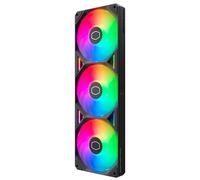 Cooler Master SickleFlow Edge 360 ARGB - Marco Único Triple Ventilador 360mm (PWM), Alto Flujo de Aire (190 CFM) y Presión Estática (3,54 mmH2O), Iluminación ARGB Gen 2, Fácil Instalación - Negro
