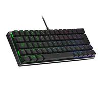 Cooler Master SK620 Teclado para Juegos con Cable - Diseño Compacto del 60%, Teclas mecánicas Planas, iluminación RGB por tecla, Teclas directas, MacOS/Windows Compatible - Diseño Space Grey, FR