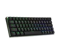Cooler Master SK622 Teclado mecánico inalámbrico 60% plomizo con interruptores Azules de Perfil bajo, Teclas Nuevas y mejoradas, y diseño de Aluminio Cepillado