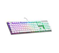 Cooler Master Teclado mecánico Blanco SK650 de edición Limitada con interruptores RGB Cherry MX de Perfil bajo en diseño de Aluminio Cepillado, Completo