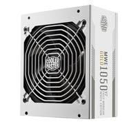 CoolerMaster MWE - Fuente de alimentación (1050 W, V2, ATX3.1), color blanco y dorado