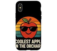 Coolest Apple In The Orchard Chiste Fruta Retro Cosecha Carcasa para iPhone X/XS