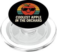 Coolest Apple In The Orchard Chiste Fruta Retro Cosecha PopSockets PopGrip para MagSafe