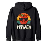 Coolest Apple In The Orchard Chiste Fruta Retro Cosecha Sudadera con Capucha